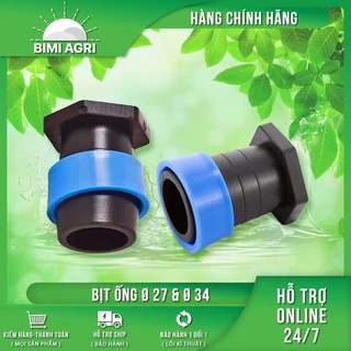 Đầu bịt ống mềm phi 16 - phi 27 - phi 34 - Nhựa cao cấp - Độ bền cao - Thương hiệu BIMI AGRI