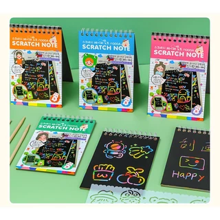 Sổ Ghi Chú / Sổ Vẽ graffiti mini Nhiều Màu Sắc Sáng Tạo DIY Dành Cho Trẻ Em