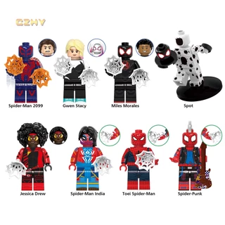 Mô Hình G0124 Super Hero Across the Spider-Verse Spot Spider Punk Miles Morales Gwen Stacy