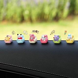 Miniature Creative Car Decoration Mini Cartoon Doll Car Accessories Cute Vehicle Center Console Rearview Mirror Decoration Ea4Q