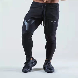 Lyft Fitness Trousers Men's Autumn and Winter New Breathable Sports Casual Pants Slim-Fit Drawstring Ankle-Tied Zipper Sweatpants m2i7