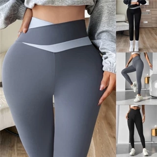 Quần tập gym yoga legging nữ cạp cao nâng mông tôn dáng vải co dãn