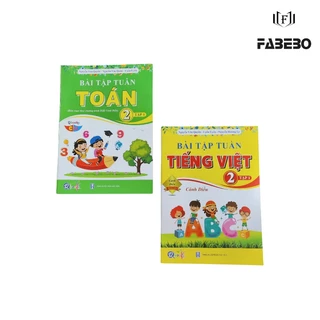 Sách - Combo Bài Tập Tuần Toán và Tiếng Việt Lớp 2 - Cánh Diều - Tập 1 (2 cuốn)