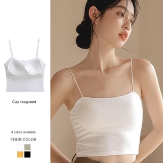 Áo Lót Cotton + modal Không Đường May Với Đệm Ngực Dành Cho Nữ