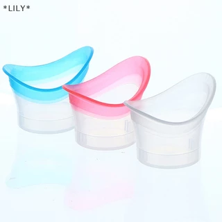 Lily 2 cái cốc rửa mắt Silicone resuable mềm mắt Cốc tắm rửa mắt uuu