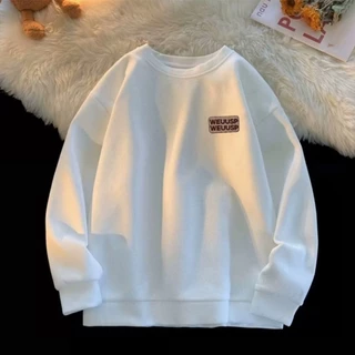 Aokang Waffle Áo sweater Dáng Rộng Cổ Tròn Phong Cách Mỹ Thời Trang Xuân Thu Cho Nam