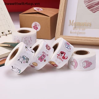 Bộ 500 Miếng Dán Trang Trí Hình Mèo Hello Kitty / Chó Dễ Thương