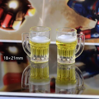 Mô hình ly cốc bia mini trang trí decor nhà búp phê phụ kiện mini | Mini House