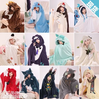 Genshin Va Chạm cos Chăn Điều Hòa Nhiệt Độ Hình Đồng Hồ Óc Chó Cho Nữ cosplay