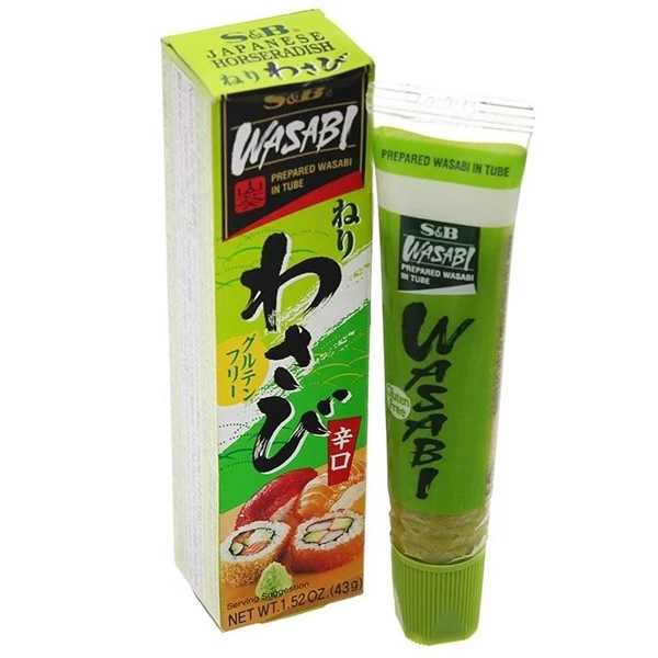 Mù tạt xanh WASABI S&B tuýp 43g (LOẠI 1 SIÊU CAY)