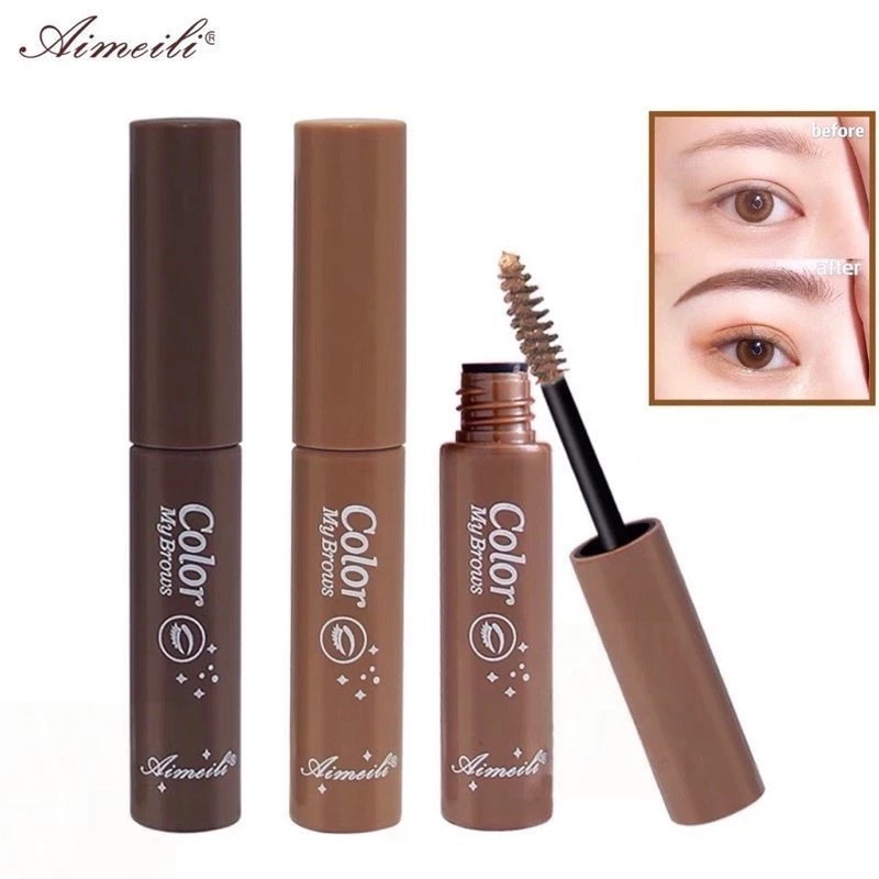 Mascara Trang Điểm Lông Mi Và Lông Mày Chống Nước Không Dễ Phai Màu Nâu Đậm Tự Nhiên Hiệu Novo