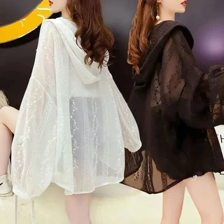 Áo Khoác Cardigan Mỏng Chống Nắng Thoáng Khí Phong Cách Hàn Quốc Thời Trang Mùa Hè Mới Cho Nữ