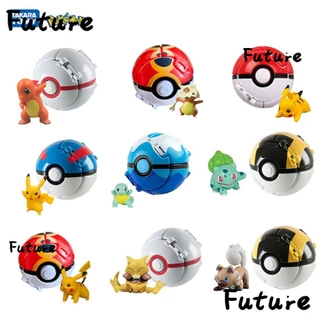 Future pokemon ball go battle pocket monter anime hình trẻ em quà tặng đồ chơi trẻ em ném mô hình biến thể pikachu charmander litten