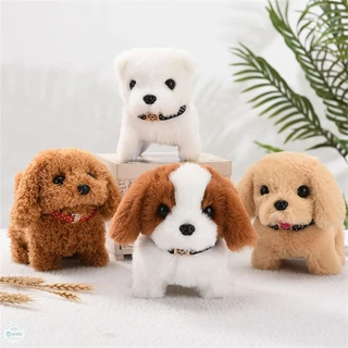 Plush Electric Puppy Walk Bark Nod Wag Tail Mô phỏng Electric Dog Bottom Switch Electric Pet Kids Đồ chơi cho trẻ em Quà tặng sinh nhật CHÚNG TÔI