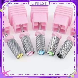 ♕ Nail Art Máy mài đầu Máy khoan đai thép Vonfram Loại bỏ móng tay Đánh bóng tẩy da chết Dỡ dụng cụ làm móng Dụng cụ làm móng cho tiệm nail 5 màu TUYỆT VỜI