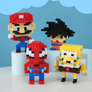 Mô Hình Lắp Ráp Mini 3D Cute Cho Bé Đồ Chới , Khối Lego xếp hình giúp bé phát triển trí tuệ Nhân Vật Hoạt Họa GARIN