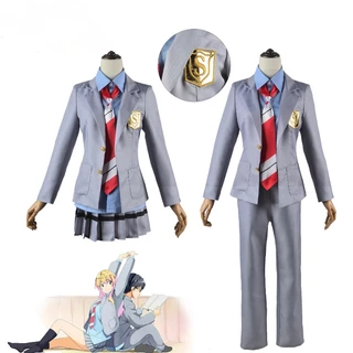 Lg Anime Lời Nói Dối Của Bạn Trong Tháng Tư Cosplay JK Váy Học Sinh Đồng Phục Phù Hợp Với Miyazono Kaori Arima Kousei Trang Phục Cho Nữ Man Hall