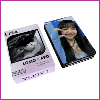 Set 55 Tấm Thẻ Ảnh Lomo Nhóm Nhạc Black-Pink Lisa