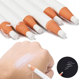 Chì kẻ mày trắng 5 cái trang điểm vĩnh viễn microblading lip design định vị mắt công cụ bút xăm marker liner chống thấm nước