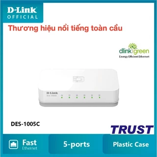 D-Link Switch 5 cổng 5 Port 10/100Mbps - Bộ Chia Tín Hiệu, Thiết bị chuyển mạch D-LINK DES-1005C - Hàng chính hãng