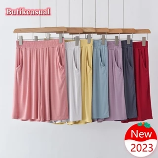 Quần short Cotton Ống Rộng Co Giãn Thoải Mái Thời Trang Mùa Hè 2023 Cho Nữ