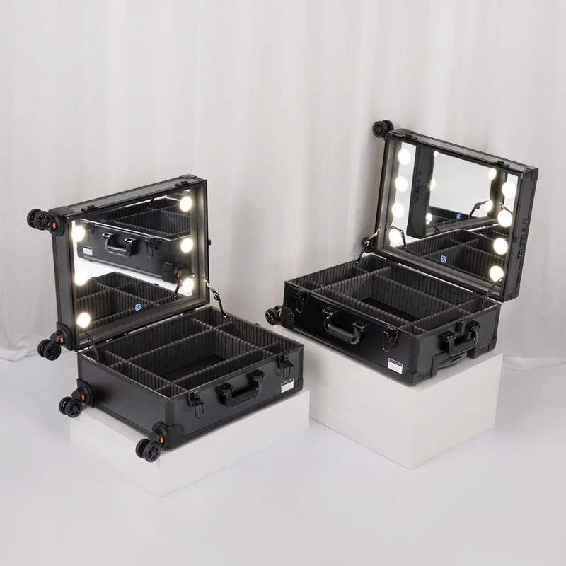 Cốp kéo đựng đồ makup có gương đèn led sz to 61cm