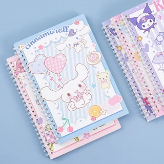 Anime kawaii sanrio kuromi cinnamoroll notebook kawaii my melody kuromi a5 coil book workbook phim hoạt hình học sinh máy tính xách tay đồ dùng học tập quà tặng kỳ nghỉ