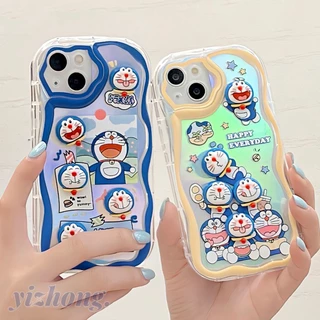 Ốp Điện Thoại TPU Mềm Hình Doraemon 3D Chống Trầy Xước Chống Sốc Cho iPhone 11 14 13 Pro Max 12