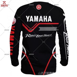 Yamaha Phong Cách Mới Dài Tay In Hình 3D Mùa Thu 2024 Thời Trang Mới Áo Dài Tay Áo Unisex