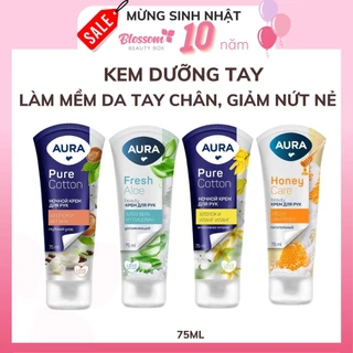 Kem Tay Lụa Aura Làm Mềm Da Tay Chân Giảm Nứt Nẻ - 75ml