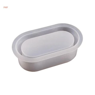 Khuôn Silicone Làm Chậu Hoa Hình Oval Tiện Dụng