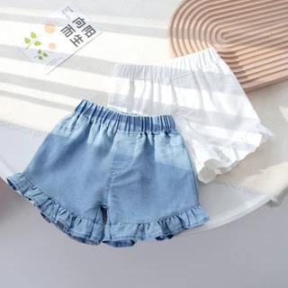 Quần Short Cotton Màu Sắc Xinh Xắn Cho Bé Gái