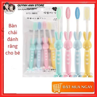 Bàn Chải Đánh Răng Trẻ Em Xuất Nhật Cho Bé ( hình thú thỏ, gấu )