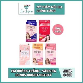 [Nội Địa Thái] Hộp 6 Gói Kem Dưỡng Trắng Sáng Da, Chống Nắng Ponds Bright Beauty Thái Lan 7g