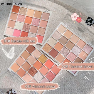 miumiua🔮Bảng Phấn Mắt 20 Màu Sắc Hiệu Ứng Lì💜Ánh Nhũ Chống Nước Chống Mồ Hôi Tiện Dụng