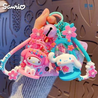 Sanrio Móc Chìa Khóa Họa Tiết Anime Kuromi Cinnamoroll My Melody Dễ Thương Dùng Làm Quà Tặng