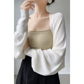 Áo len dệt kim dài tay đơn giản mùa hè dành cho nữ UXI Slim Fit Vintage