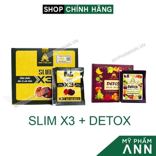 Thảo Mộc Giảm Cân Slim X3 Đông Y Mộc Linh Chính Hãng Tặng Detox