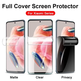 Full Màn PPF Mềm Hydrogel Nhám AG Trong Suốt HD Miếng Dán Bảo Vệ Màn Hình Cho Xiaomi Redmi Note 13 12 Pro + 11 11S 10 10S 9 9S Pro 13C 10A 10C 12C 9A 9C 13T 12T 11T 9T Poco C40 F5 F4 F3 M6 X6 X5 X3 NFC M3 M5 Chống Nhìn Trộm Chống Vân Tay Chống Trầy