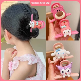 SANRIO Kẹp Tóc Hình Cá Mập / Gấu Hồng / Melody Hoạt Hình Dễ Thương