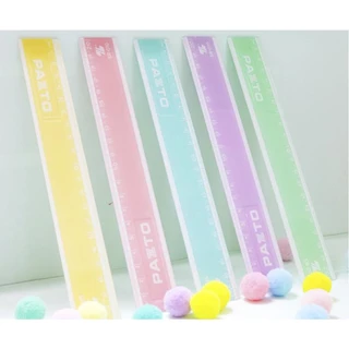 [Có Quà Tặng Kèm]Thước nhựa thẳng màu Pastel dài 20 cm Thiên Long Pazto SR-010 ưa chuộng, quà tặng sinh nhật cho bạn nữ