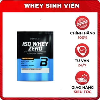 [Chính hãng] Gói Dùng Thử 1 lần Sữa Tăng Cơ SAMPLE ISO WHEY ZERO BiotechUSA Gói 25g TẠI WHEY SINH VIÊN