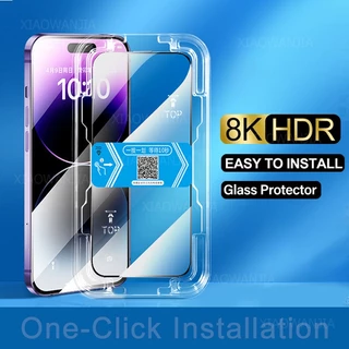 Kính cường lực tự dán full màn Chống Tia Sáng Xanh/HD/Chống Nhìn Trộm Cho iPhone 11 12 13 14 15 Pro Max