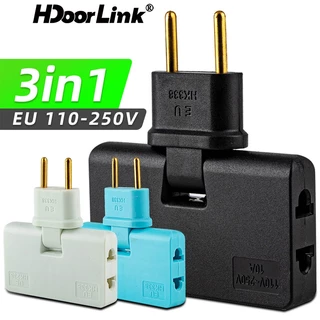 Hdoorlink 3 Trong 1 180° Phích Cắm Chuyển Đổi Mini Gắn Tường Xoay Được Tiện Dụng