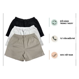 Quần  Đùi Short Kaki ⚡BIG SIZE⚡Thun Nữ Basic Trơn Co Dãn Thời Trang Nhiều Màu 💥CÓ SIZE ĐẠI 💥