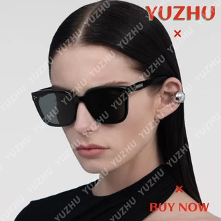 (yuzhu) Meter spike square sunglasses premium sense anti uv driving sunglasses