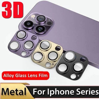 Miếng Dán Bảo Vệ camera 3d Cho iphone 15 13 14 pro max mini 14plus 15plus Kính