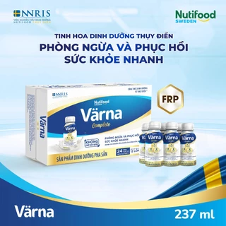 Thùng 24 Chai  sữa Varna Complete Chai 237ml Nutifood