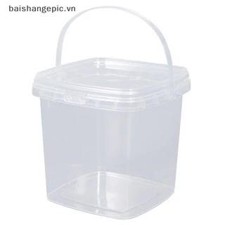 Xô Nhựa Đựng Thực Phẩm Có Nắp Và Tay Cầm Dung Tích 280ml / 500ml / 1l / 2l