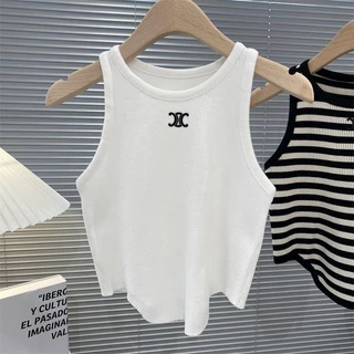 Áo Tank Top Dệt Kim Kẻ Sọc Size s-4xl Thời Trang Chất Lượng Cao Cho Nữ 2023